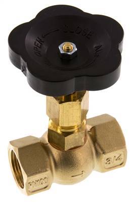 Válvula de aguja de latón G3/4'' PTFE 100 bar - NLB