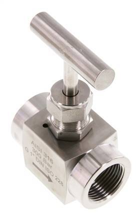 G1'' Válvula de aguja de acero inoxidable PTFE 300 bar - NLS