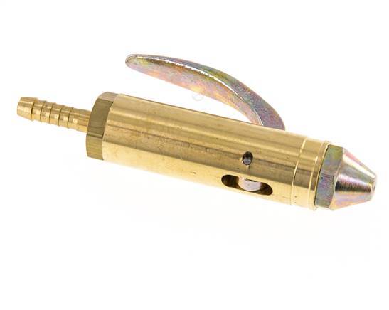 Grifo de soplado de latón con conexión de manguera de 6 mm