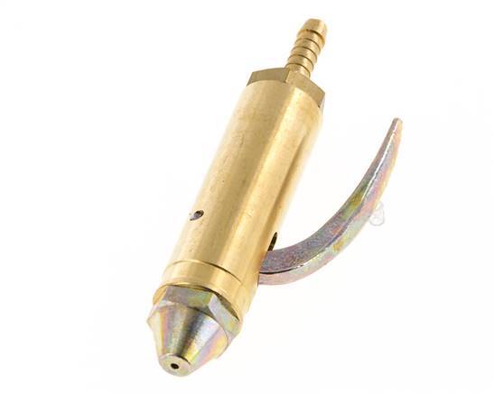 Grifo de soplado de latón con conexión de manguera de 6 mm