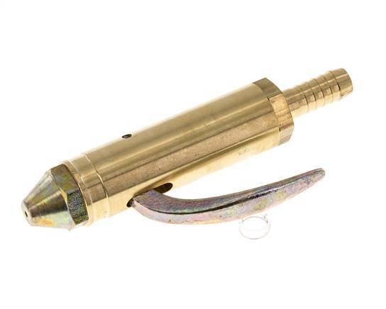 Grifo de soplado de latón con conexión para manguera de 9 mm