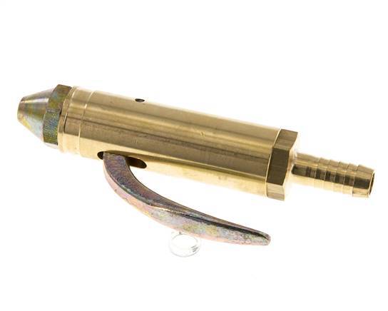 Grifo de soplado de latón con conexión para manguera de 9 mm