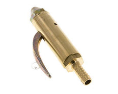 Grifo de soplado de latón con conexión para manguera de 9 mm