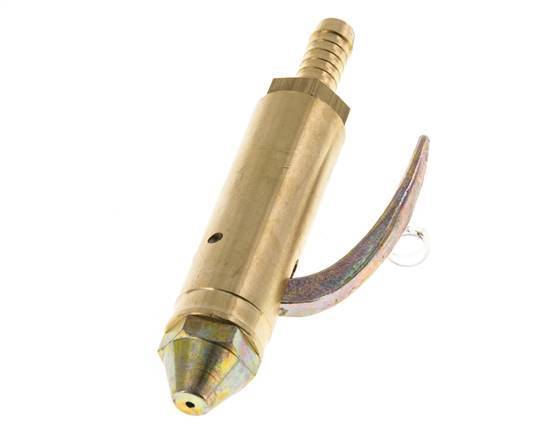 Grifo de soplado de latón con conexión para manguera de 9 mm