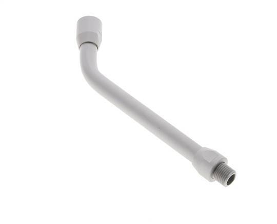 Tubo de extensión doblado 150 mm sin boquilla