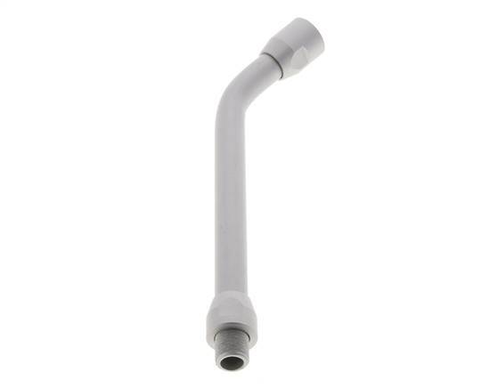 Tubo de extensión doblado 150 mm sin boquilla