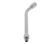 Tubo de extensión doblado 150 mm sin boquilla