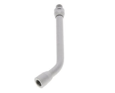 Tubo de extensión doblado 150 mm sin boquilla