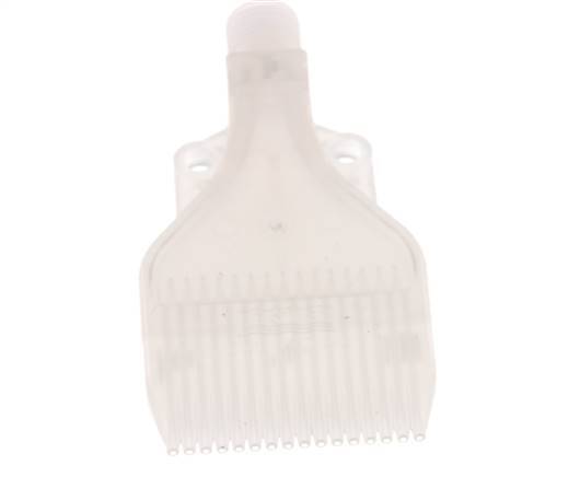 Boquilla de abanico multicanal 47mm G 1/4" PP Conforme a la FDA
