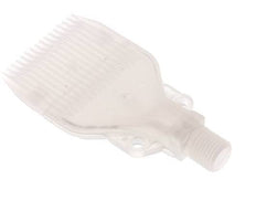 Boquilla de abanico multicanal 47mm G 1/4" PP Conforme a la FDA