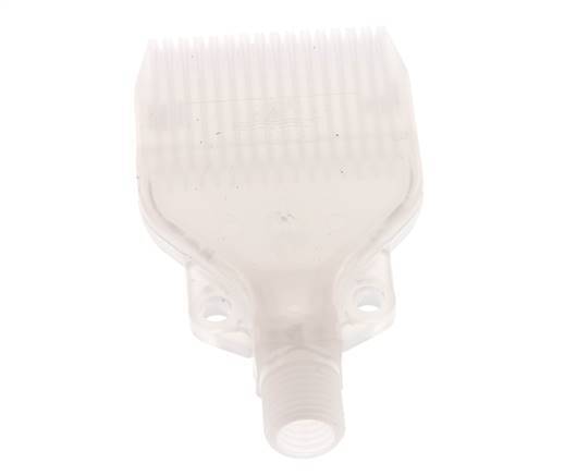 Boquilla de abanico multicanal 47mm G 1/4" PP Conforme a la FDA