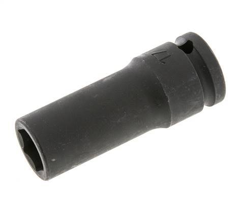 Llave de vaso eléctrica de 17 mm con accionamiento cuadrado de 1/2" (12,7 mm)