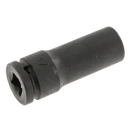 Llave de vaso eléctrica de 17 mm con accionamiento cuadrado de 1/2" (12,7 mm)