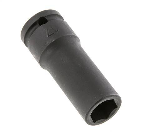 Llave de vaso eléctrica de 17 mm con accionamiento cuadrado de 1/2" (12,7 mm)