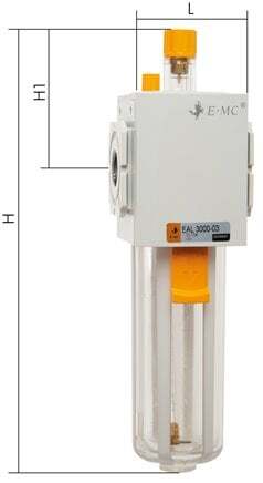 Lubricador G1/2'' de plástico de doble pared EMC 4A