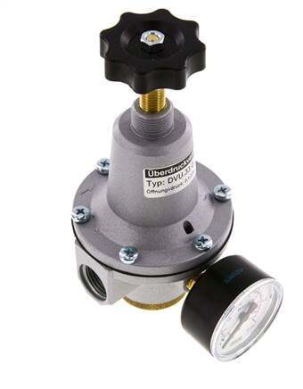 Válvula de alivio de presión neumática G1/2 Aire 0.1-3bar (1-44psi)