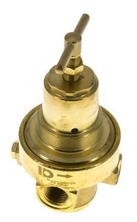 Regulador de presión G1/2'' 1500l/min 0.5-8.0bar/7-116psi Latón Gases Líquidos