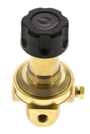 Regulador de presión G1/4'' 490l/min 0.5-8.0bar/7-116psi Latón Gases Líquidos
