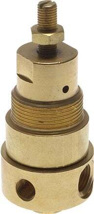 Regulador de presión G1/4'' 330l/min 0.5-5.0bar/7-72psi Latón CO2