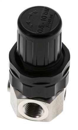 Regulador de presión G1/4'' 320l/min 0.5-10.0bar/7-145psi Acero inoxidable Gases Líquidos