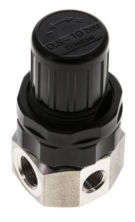 Regulador de presión G1/4'' 320l/min 0.5-10.0bar/7-145psi Acero inoxidable Gases Líquidos