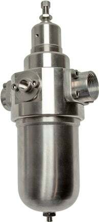 Filtro-regulador G1'' 6000l/min 0.5-8.0bar/7-116psi Auto Acero inoxidable