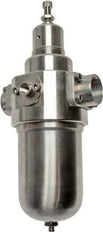 Filtro-regulador G1'' 6000l/min 0.5-8.0bar/7-116psi Auto Acero inoxidable
