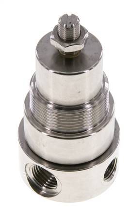 Regulador de presión G1/4'' 350l/min 0.1-1.5bar/1-22psi Acero inoxidable Gases Líquidos