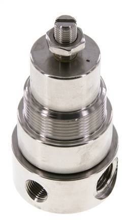 Regulador de presión G1/4'' 350l/min 0.1-1.5bar/1-22psi Acero inoxidable Gases Líquidos