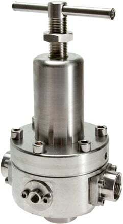 Regulador de presión G1'' 8000l/min 0.2-3.0bar/3-44psi Acero inoxidable Gases agresivos