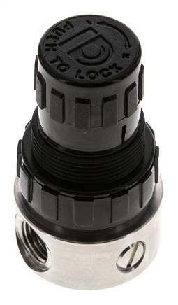 Regulador de presión G1/4'' 350l/min 0.1-1.5bar/1-22psi Acero inoxidable/POM
