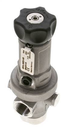 Regulador de Presión de Precisión G1/2'' 1900l/min 5.0-30.0bar/72-435psi Acero Inoxidable Gases Líquidos