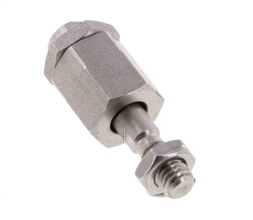 Junta flotante M6 para cilindro Acero inoxidable 304 (1.4301)