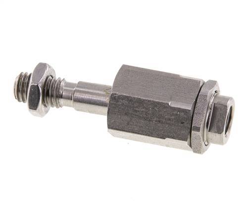 Junta flotante M8 para cilindro Acero inoxidable 304 (1.4301)