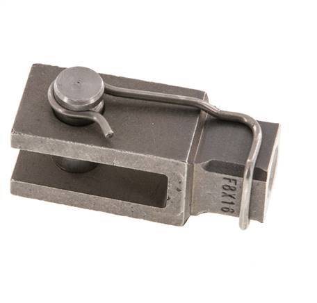 Pasador de horquilla M8 Acero inoxidable 1.4571