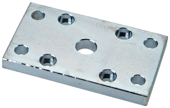 Brida para cilindro ISO 21287 de 25 mm Acero cincado