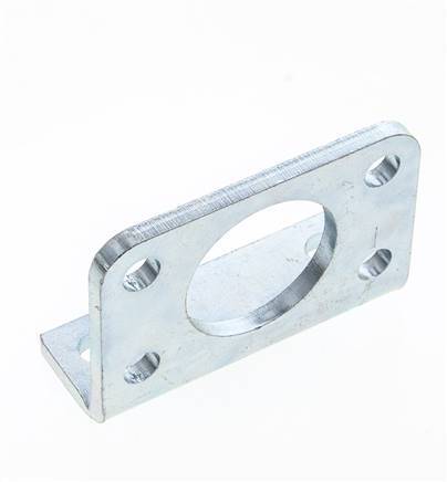 Soporte de pie 40 mm Redondo Acero cincado