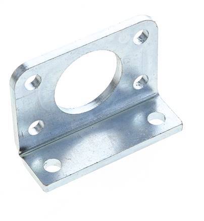 Soporte de pie 40 mm Redondo Acero cincado