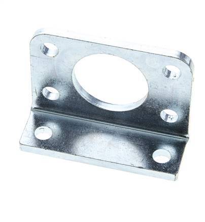 Soporte de pie 40 mm Redondo Acero cincado
