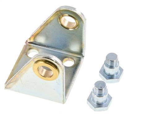 Fijación giratoria para cilindro redondo de 40 mm Acero cincado