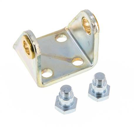 Fijación giratoria para cilindro redondo de 40 mm Acero cincado