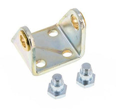Fijación giratoria para cilindro redondo de 40 mm Acero cincado