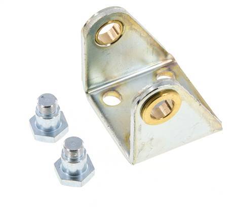 Fijación giratoria para cilindro redondo de 40 mm Acero cincado