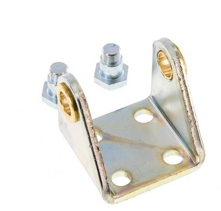 Fijación giratoria para cilindro redondo de 40 mm Acero cincado