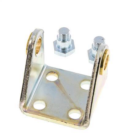 Fijación giratoria para cilindro redondo de 40 mm Acero cincado