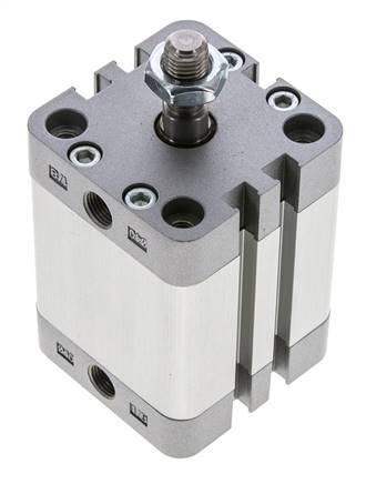 Cilindro Compacto de Doble Efecto ISO 21287 40-30mm - Magnético - Vástago Macho