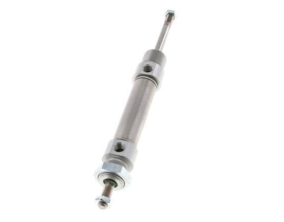 Cilindro Redondo de Doble Efecto ISO 6432 20-40mm - Magnético - Rosca Macho - Doble vástago