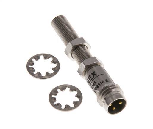 Detector de proximidad inductivo 0,8mm M5x0,5 M8 (3 polos)