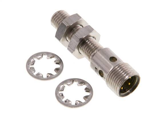 Interruptor de proximidad inductivo 1,5 mm M8x1 M12 (4 patillas)