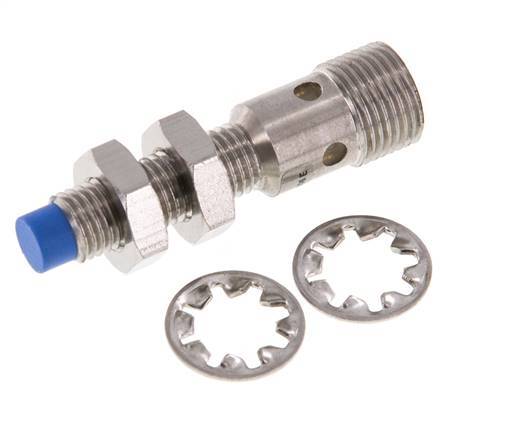Interruptor de proximidad inductivo 2,5 mm M8x1 M12 (4 patillas)